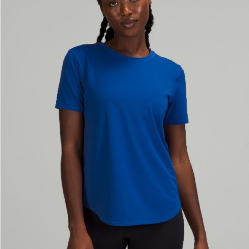 lululemon athletica Vibrant Blue Short Sleeve Tee